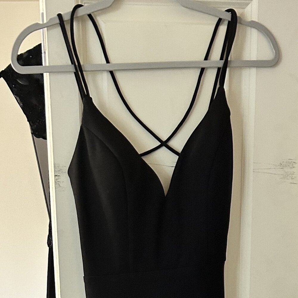 Black floor length gown